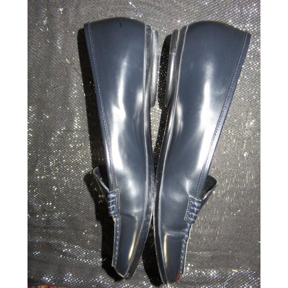 PRADA Calzature Donna Pelle Navy Blue Spazzolato Italian Leather Loafer IT 36.5 - Picture 4 of 13